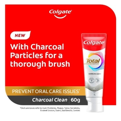COLGATE Total Active Prevention Toothpaste Charcoal Clean 60g