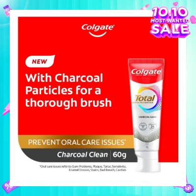 COLGATE Total Active Prevention Toothpaste Charcoal Clean 60g
