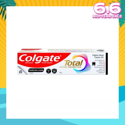 COLGATE Total Active Prevention Toothpaste Charcoal Clean 60g