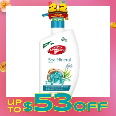 LIFEBUOY Lifebuoy Antibacterial Sea Mineral & Salt Body Wash 900ml