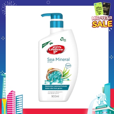 LIFEBUOY Lifebuoy Antibacterial Sea Mineral & Salt Body Wash 900ml