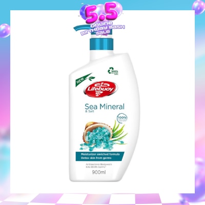 LIFEBUOY - Lifebuoy Antibacterial Sea Mineral & Salt Body Wash 900ml
