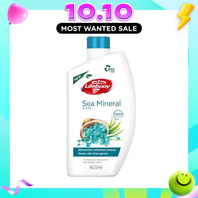 LIFEBUOY Lifebuoy Antibacterial Sea Mineral & Salt Body Wash 900ml image