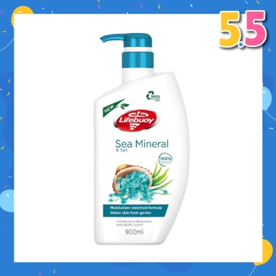 LIFEBUOY Lifebuoy Antibacterial Sea Mineral & Salt Body Wash 900ml