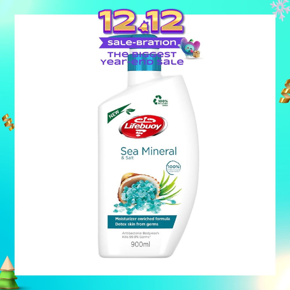 Lifebuoy Antibacterial Sea Mineral & Salt Body Wash 900ml