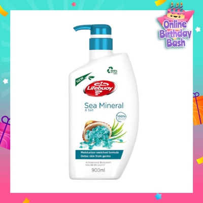 LIFEBUOY Lifebuoy Antibacterial Sea Mineral & Salt Body Wash 900ml