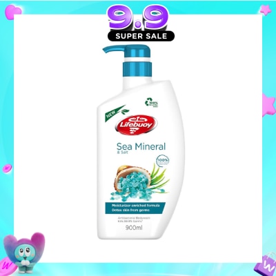LIFEBUOY - Lifebuoy Antibacterial Sea Mineral & Salt Body Wash 900ml image