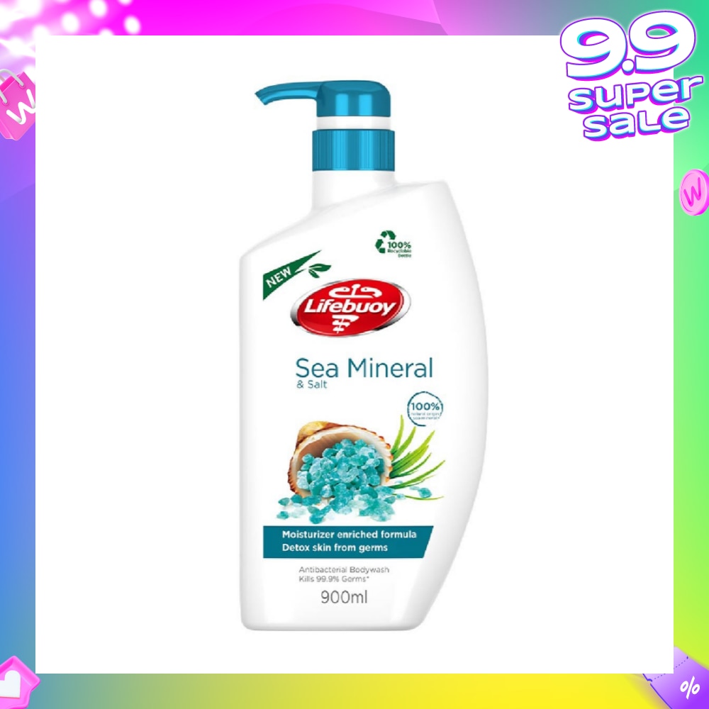 Lifebuoy Antibacterial Sea Mineral & Salt Body Wash 900ml