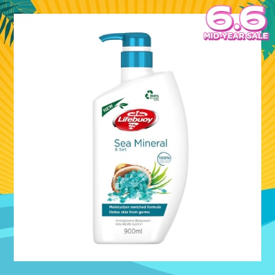 LIFEBUOY Lifebuoy Antibacterial Sea Mineral & Salt Body Wash 900ml