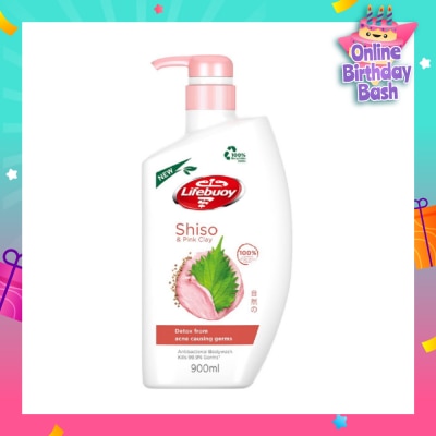 LIFEBUOY Lifebuoy Pink Clay & Shiso Anti-bacterial Body Wash 900ml