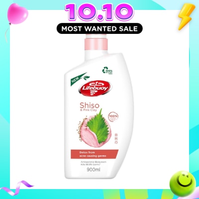 LIFEBUOY Lifebuoy Pink Clay & Shiso Anti bacterial Body Wash 900ml image