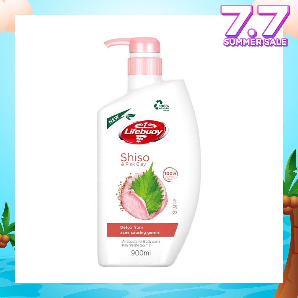 Lifebuoy Pink Clay & Shiso Anti-bacterial Body Wash 900ml