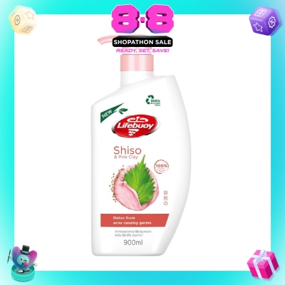 LIFEBUOY - Lifebuoy Pink Clay & Shiso Anti-bacterial Body Wash 900ml