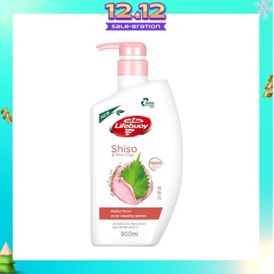 LIFEBUOY Lifebuoy Pink Clay & Shiso Anti-bacterial Body Wash 900ml