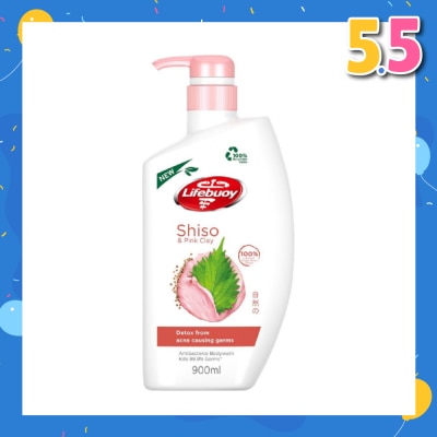 LIFEBUOY Lifebuoy Pink Clay & Shiso Anti-bacterial Body Wash 900ml