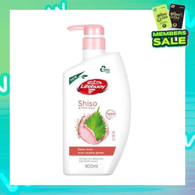 LIFEBUOY Lifebuoy Pink Clay & Shiso Anti-bacterial Body Wash 900ml