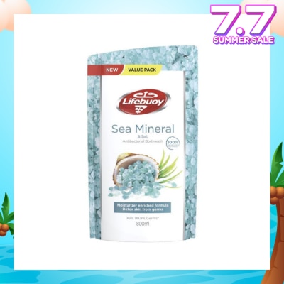LIFEBUOY Lifebuoy Sea Minerals & Salt Anti-Bacterial Body Wash Refill 800ml