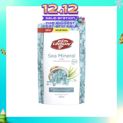LIFEBUOY Lifebuoy Sea Minerals & Salt Anti-Bacterial Body Wash Refill 800ml