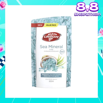 LIFEBUOY Lifebuoy Sea Minerals & Salt Anti-Bacterial Body Wash Refill 800ml