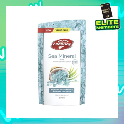 LIFEBUOY Lifebuoy Sea Minerals & Salt Anti-Bacterial Body Wash Refill 800ml