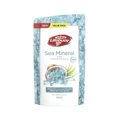 LIFEBUOY Lifebuoy Sea Minerals & Salt Anti-Bacterial Body Wash Refill 800ml