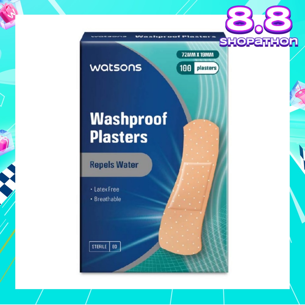 Watsons Washproof Plasters 100s