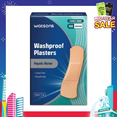 WATSONS Watsons Washproof Plasters 100s