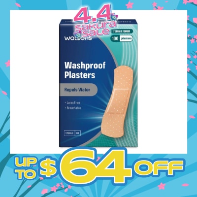 WATSONS - Watsons Washproof Plasters 100s