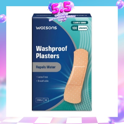 WATSONS - Watsons Washproof Plasters 100s