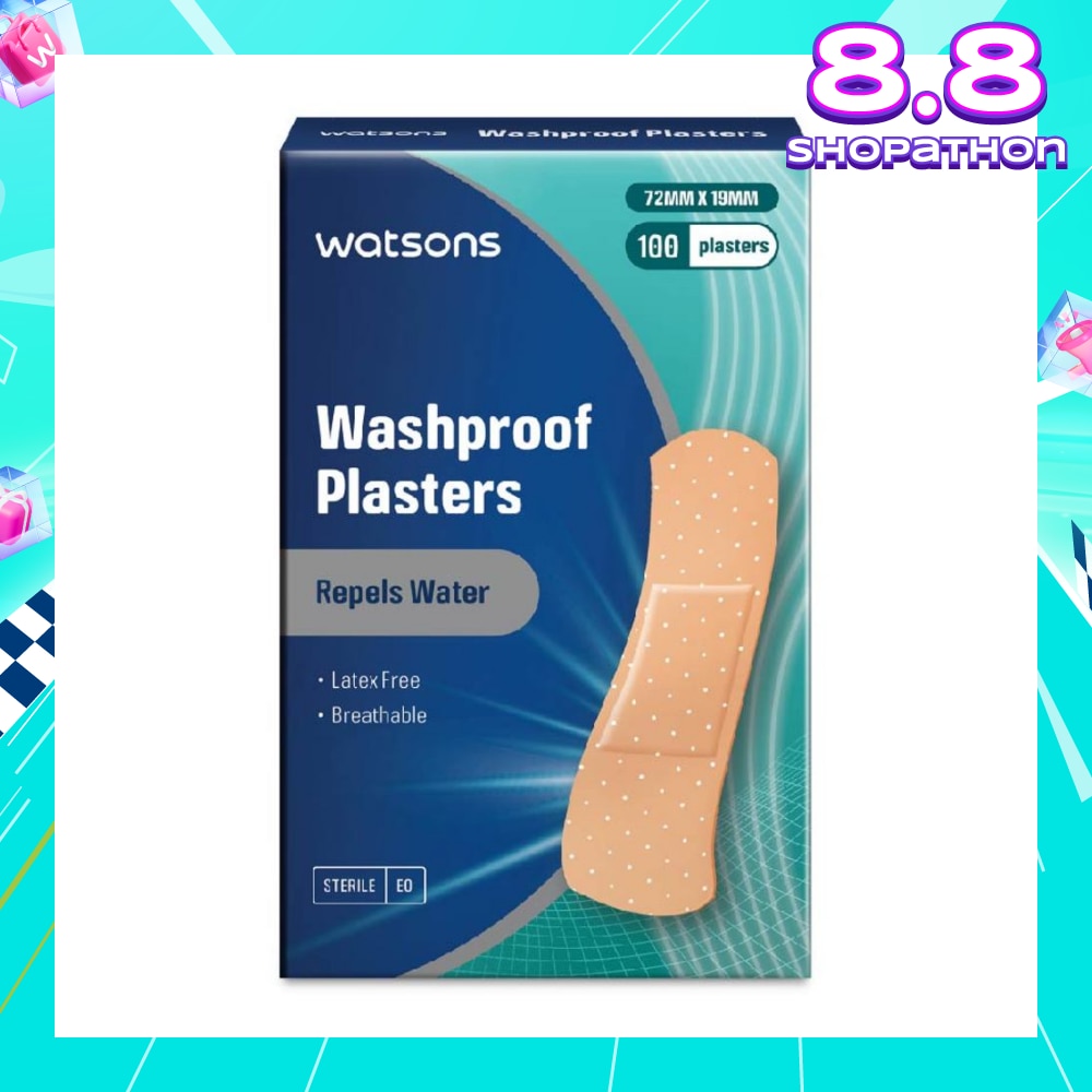 Watsons Washproof Plasters 100s