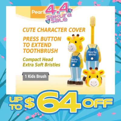 PEARLIE WHITE® - Bounce-Up Kids Giraffe Extra Soft Toothbrush 1s