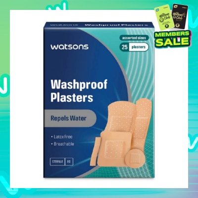 WATSONS Watsons Washproof Plasters 25s Assorted
