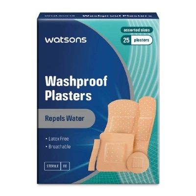 WATSONS Watsons Washproof Plasters 25s Assorted