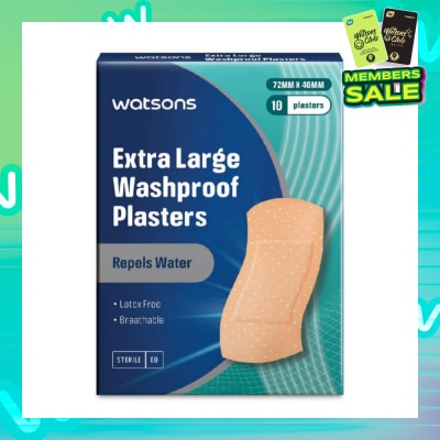 WATSONS Watsons Washproof Plasters 10s XL