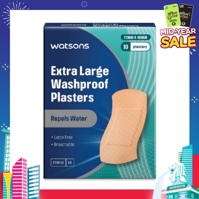 WATSONS Watsons Washproof Plasters 10s XL