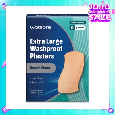 WATSONS Watsons Washproof Plasters 10s XL