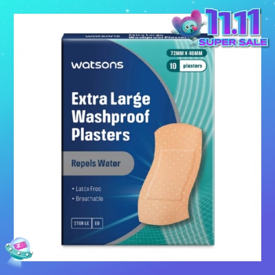 WATSONS Watsons Washproof Plasters 10s XL