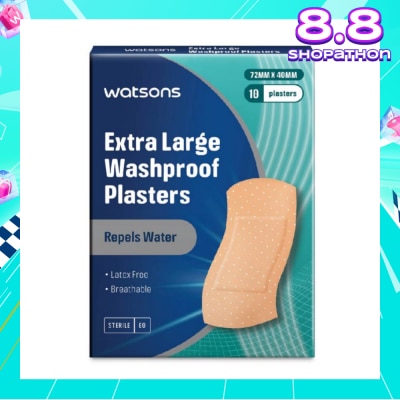 WATSONS Watsons Washproof Plasters 10s XL