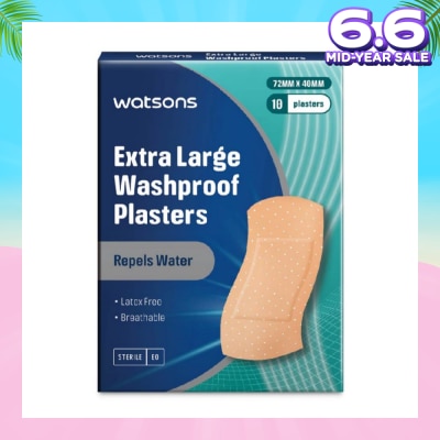WATSONS Watsons Washproof Plasters 10s XL
