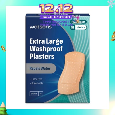 WATSONS Watsons Washproof Plasters 10s XL