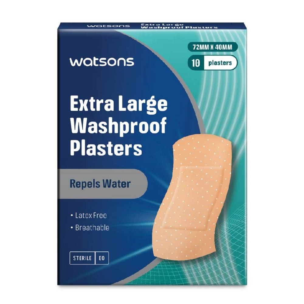 Watsons Washproof Plasters 10s XL