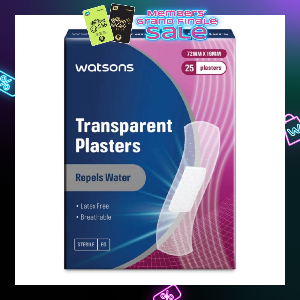 Watsons Transparent Plasters 25s