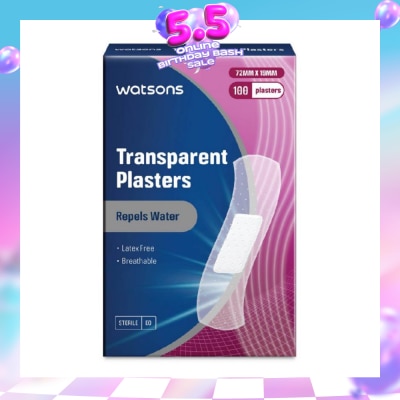 WATSONS - Watsons Transparent Plasters 100s