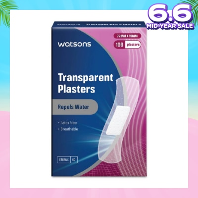 WATSONS Watsons Transparent Plasters 100s