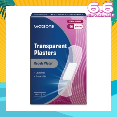 WATSONS Watsons Transparent Plasters 100s