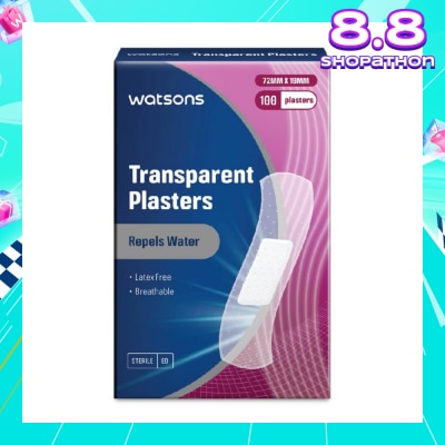 WATSONS Watsons Transparent Plasters 100s