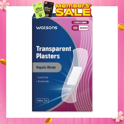 WATSONS Watsons Transparent Plasters 100s