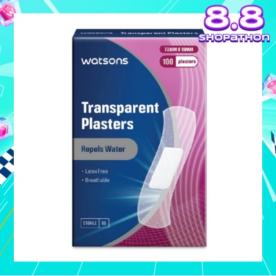WATSONS Watsons Transparent Plasters 100s