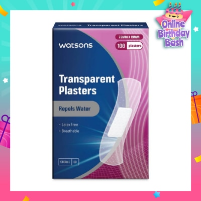 WATSONS Watsons Transparent Plasters 100s