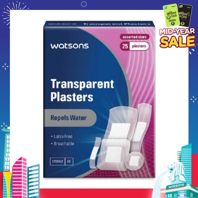 WATSONS Watsons Transparent Plasters 25s Assorted